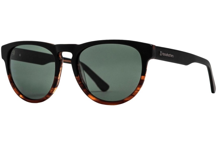 Zonnebril Horsefeathers Ziggy AM081D Polarized Ronde Havana