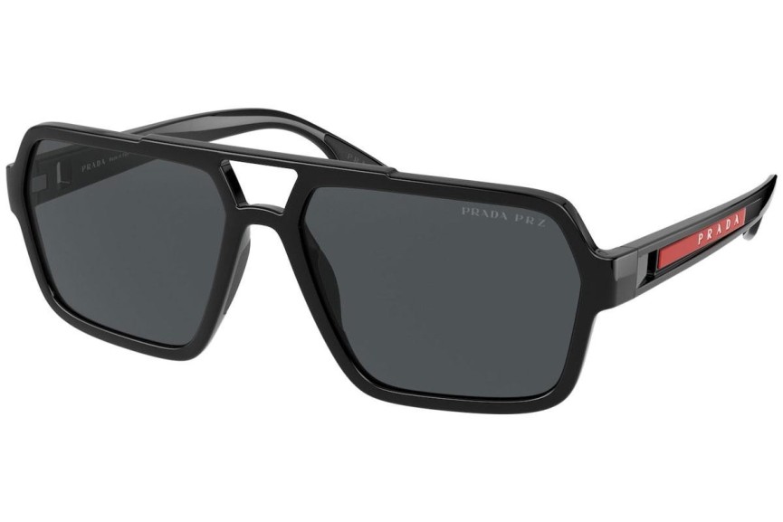 Zonnebril Prada Linea Rossa PS01XS 1AB02G Polarized Rechthoekige Zwart