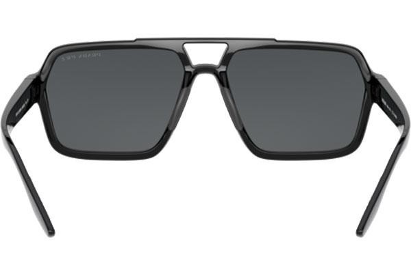 Zonnebril Prada Linea Rossa PS01XS 1AB02G Polarized Rechthoekige Zwart