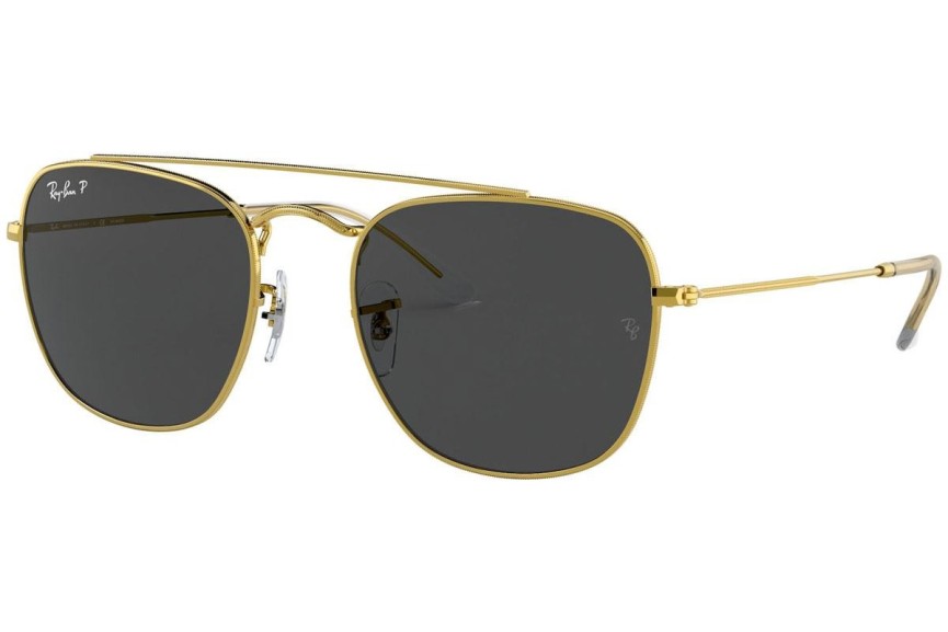 Zonnebril Ray-Ban RB3557 919648 Polarized Vierkant Goud