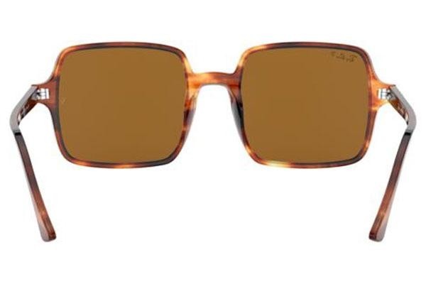 Zonnebril Ray-Ban Square II RB1973 954/57 Polarized Oversize Havana