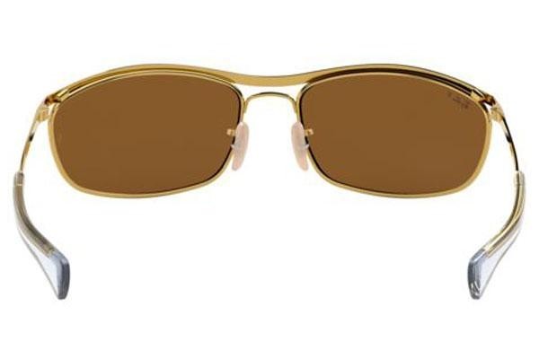 Zonnebril Ray-Ban Olympian I Deluxe RB3119M 001/57 Polarized Rechthoekige Goud