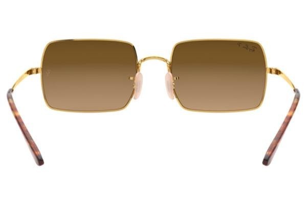 Zonnebril Ray-Ban Rectangle RB1969 9147M2 Polarized Vierkant Goud