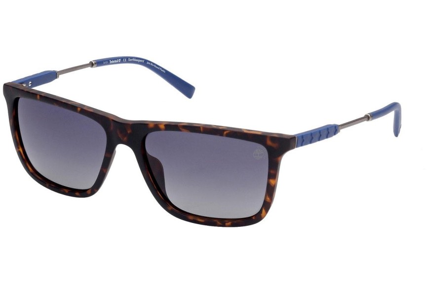 Zonnebril Timberland TB9242 52D Polarized Rechthoekige Havana