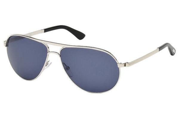 Zonnebril Tom Ford Marko FT0144 18V Pilot Zilver