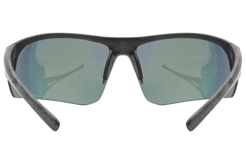 Zonnebril uvex sportstyle ocean P Black Mat S3 Polarized Rechthoekige Zwart