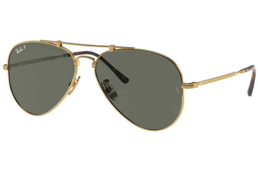 Zonnebril Ray-Ban Titanium Titanium Collection RB8125M 9143 Polarized Pilot Goud