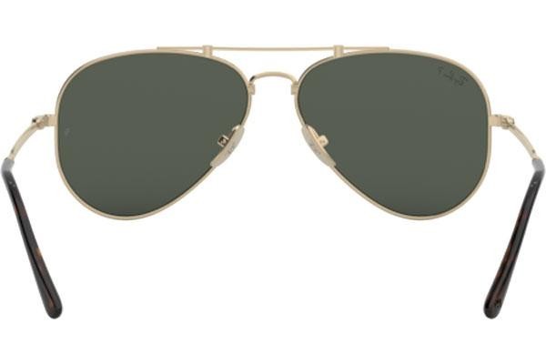 Zonnebril Ray-Ban Titanium Titanium Collection RB8125M 9143 Polarized Pilot Goud