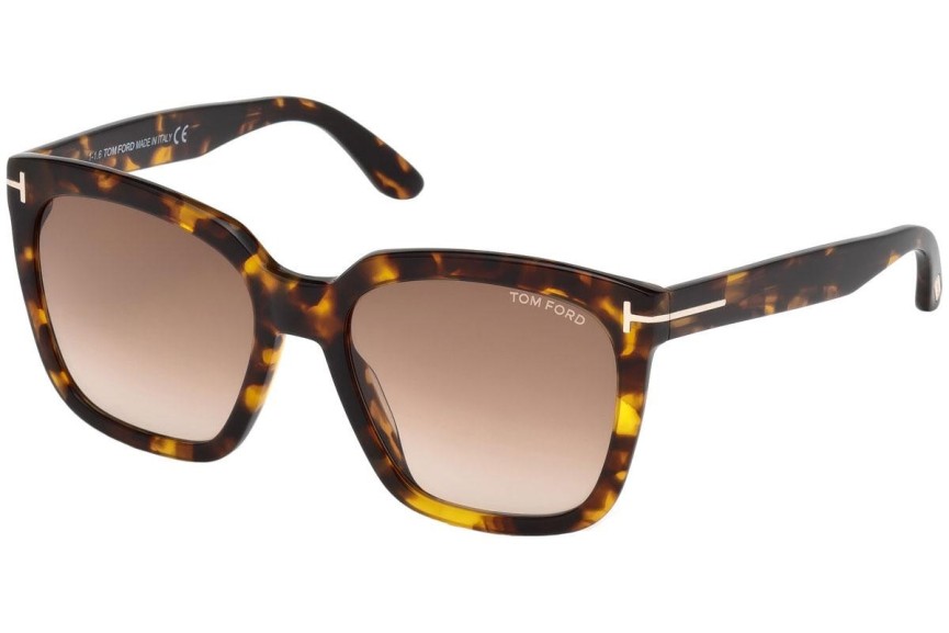 Zonnebril Tom Ford Amarra FT0502 52F Vierkant Havana