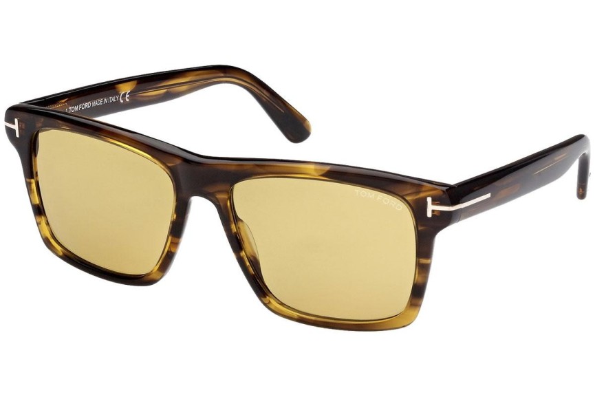 Zonnebril Tom Ford FT0906 55E Vierkant Havana