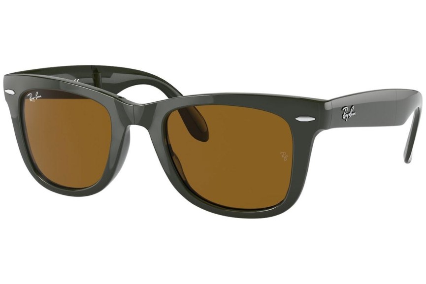 Zonnebril Ray-Ban Folding Wayfarer RB4105 657533 Vierkant Groen