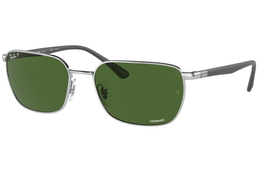 Zonnebril Ray-Ban Chromance Collection RB3684CH 003/P1 Polarized Rechthoekige Zilver