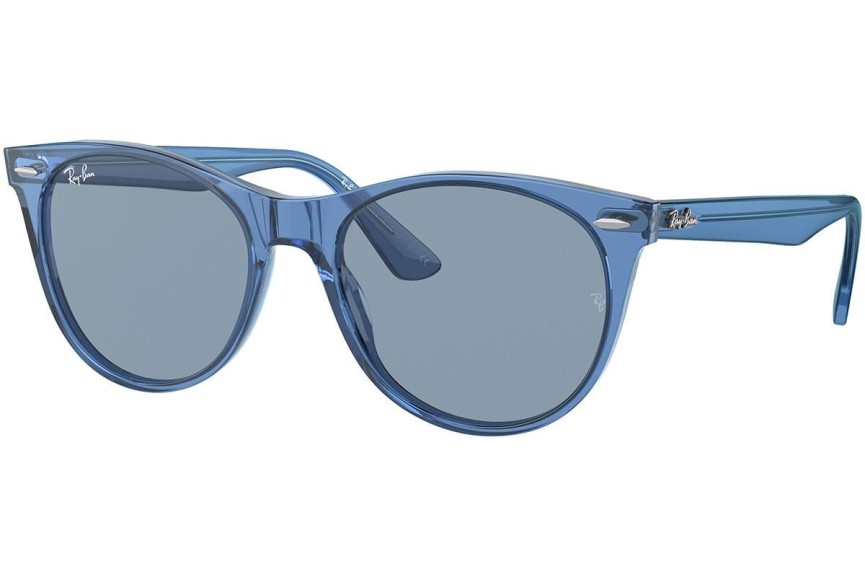 Zonnebril Ray-Ban Wayfarer II RB2185 658756 Vierkant Blauw