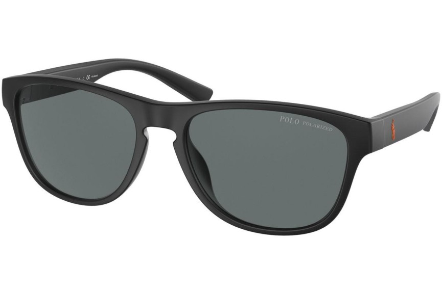 Zonnebril Polo Ralph Lauren PH4180U 537581 Polarized Vierkant Zwart