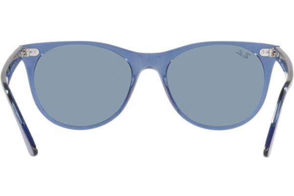 Zonnebril Ray-Ban Wayfarer II RB2185 658756 Vierkant Blauw