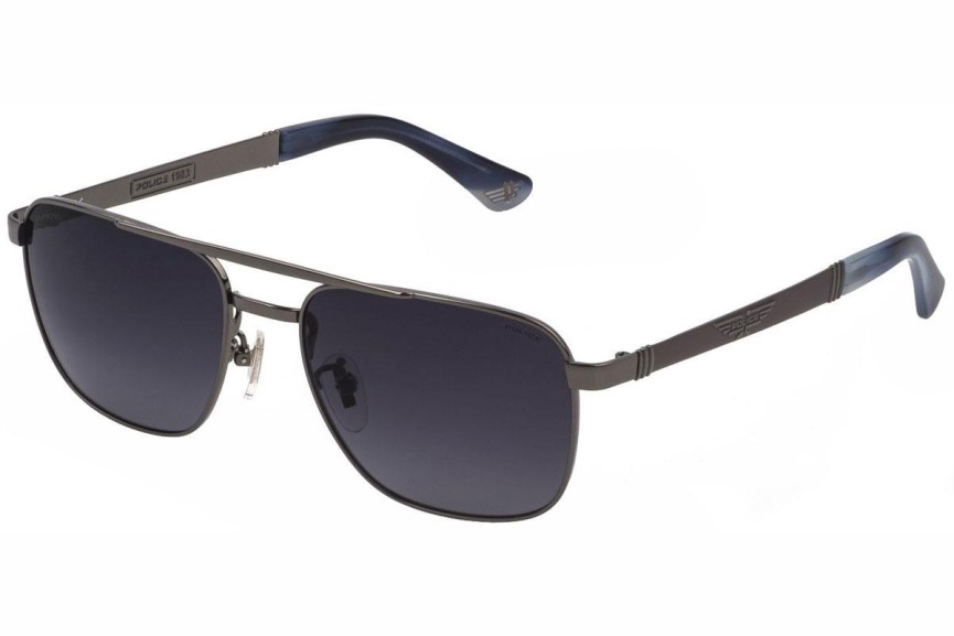 Zonnebril Police Origins 3 SPL890E E56P Polarized Vierkant Grijs