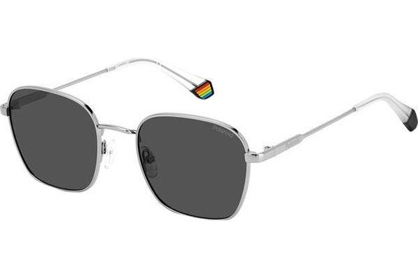 Zonnebril Polaroid PLD6170/S 6LB/M9 Polarized Vierkant Zilver