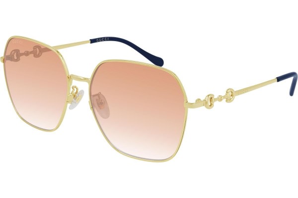 Zonnebril Gucci GG0882SA 003 Polarized Vierkant Goud