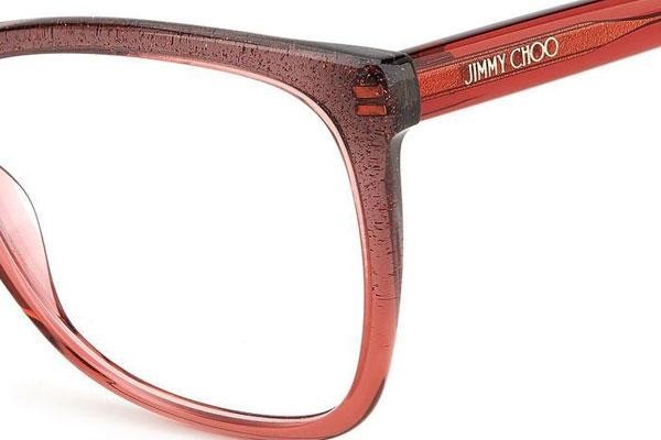 Brillen Jimmy Choo JC362 MXW Vierkant Rood