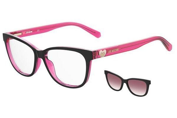 Brillen Love Moschino MOL052/CS 3MR/3X Cat Eye Zwart