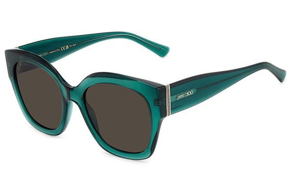 Zonnebril Jimmy Choo LEELA/S 1ED/IR Vierkant Groen