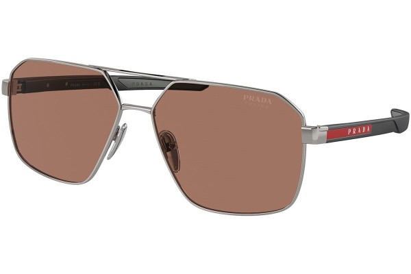 Zonnebril Prada Linea Rossa PS55WS 5AV50A Pilot Zilver