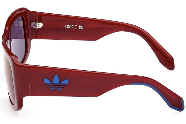 Zonnebril Adidas Originals OR0090 69X Vierkant Rood