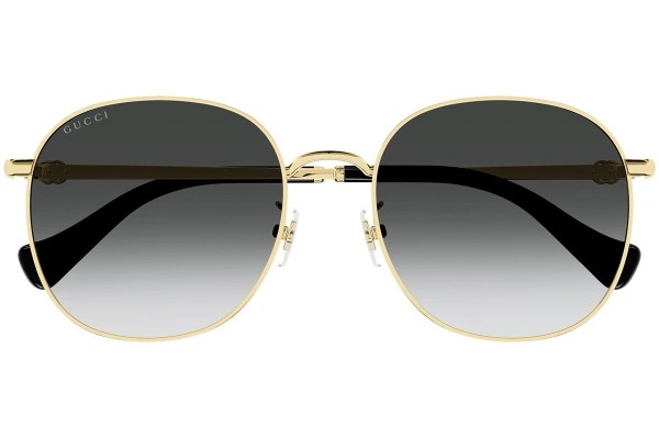 Zonnebril Gucci GG1142S 001 Ronde Goud