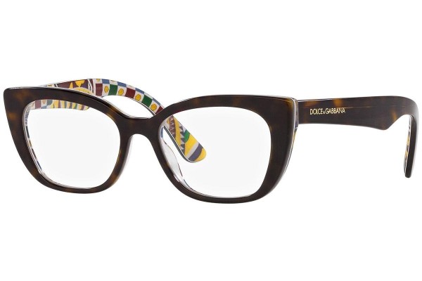 Brillen Dolce & Gabbana DX3357 3217 Cat Eye Havana