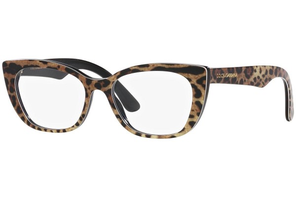 Brillen Dolce & Gabbana DX3357 3163 Cat Eye Havana