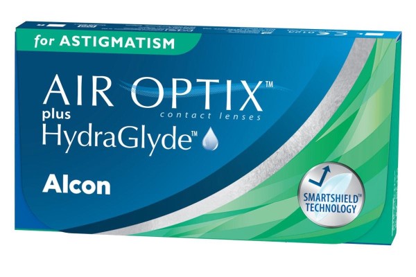 Maandelijks Air Optix plus HydraGlyde voor Astigmatisme (6 lenzen)