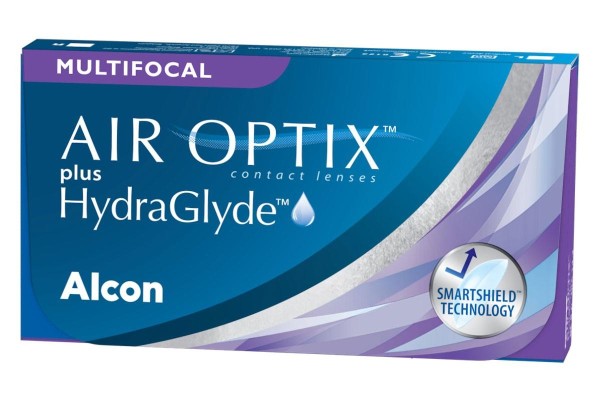 Maandelijks Air Optix plus HydraGlyde Multifocaal (3 lenzen)