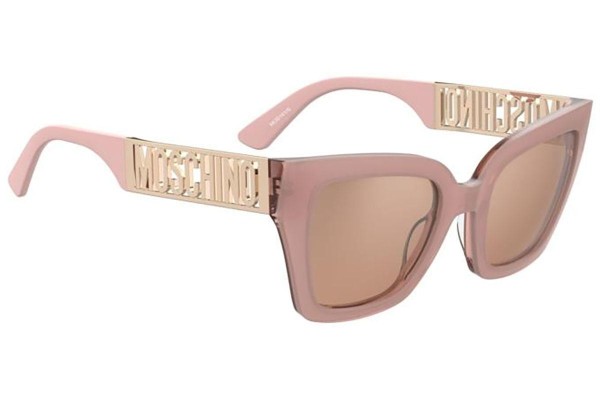 Zonnebril Moschino MOS161/S 35J/2S Rechthoekige Roze