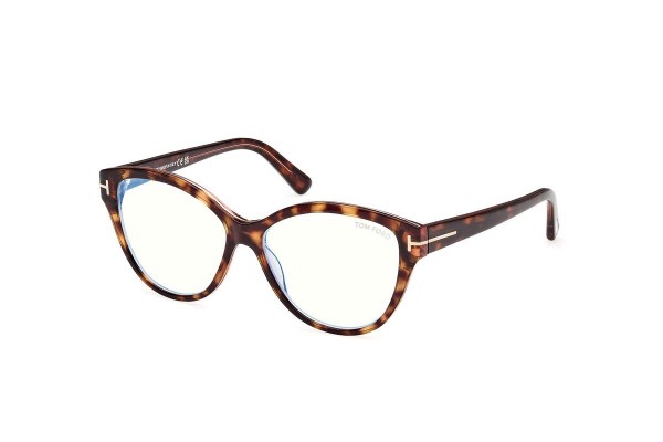 Brillen Tom Ford FT5954-B 056 Cat Eye Havana