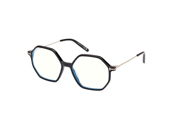 Brillen Tom Ford FT5952-B 001 Rechthoekige Zwart