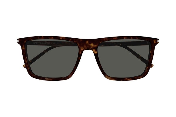 Zonnebril Saint Laurent SL668 002 Rechthoekige Havana