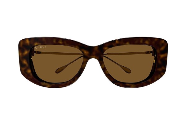 Zonnebril Gucci GG1566S 002 Rechthoekige Havana