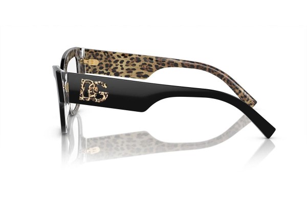 Brillen Dolce & Gabbana DG3378 3299 Cat Eye Zwart