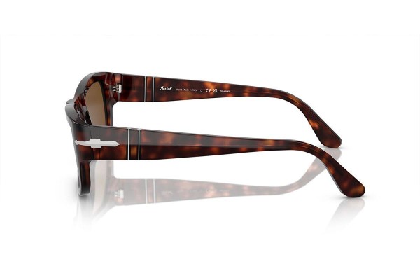 Zonnebril Persol PO3326S 24/57 Polarized Rechthoekige Havana