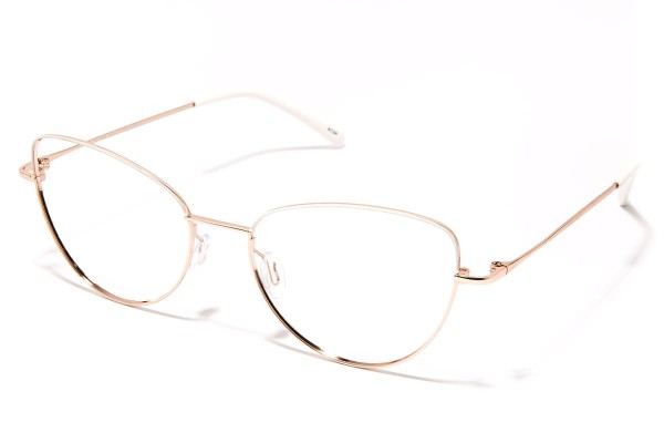 Brillen Kohe by eyerim Sissa Gold White Cat Eye Goud