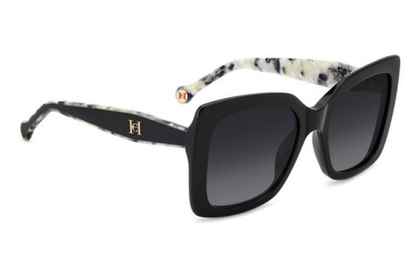 Zonnebril Carolina Herrera HER0258/G/S 807/9O Vierkant Zwart