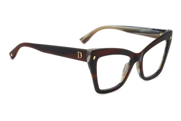 Brillen Dsquared2 D20152 K4G Cat Eye Rood