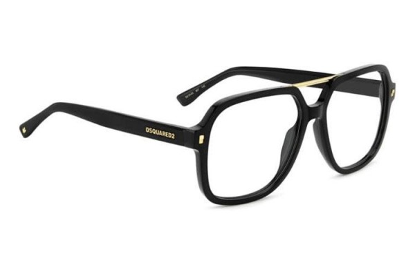 Brillen Dsquared2 D20145 807 Rechthoekige Zwart