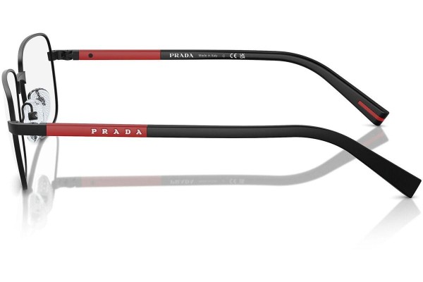 Brillen Prada Linea Rossa PS52QV 1BO1O1 Vierkant Zwart