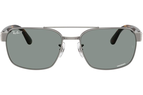 Zonnebril Ray-Ban RB3751CH 004/3R Polarized Vierkant Zilver