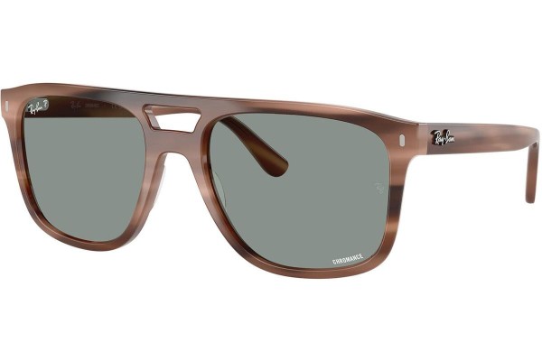 Zonnebril Ray-Ban RB2213CH 1423O9 Polarized Vierkant Bruin