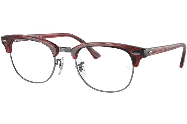 Brillen Ray-Ban Clubmaster RX5154 8376 Browline Rood