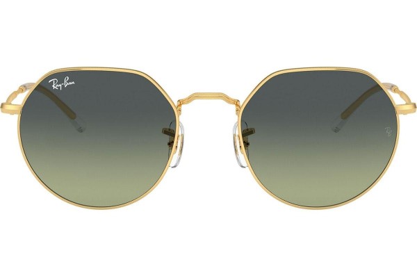 Zonnebril Ray-Ban Jack RB3565 001/BH Ronde Goud