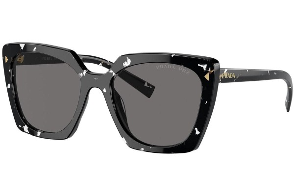 Zonnebril Prada PR23ZS 15S5Z1 Polarized Vierkant Zwart