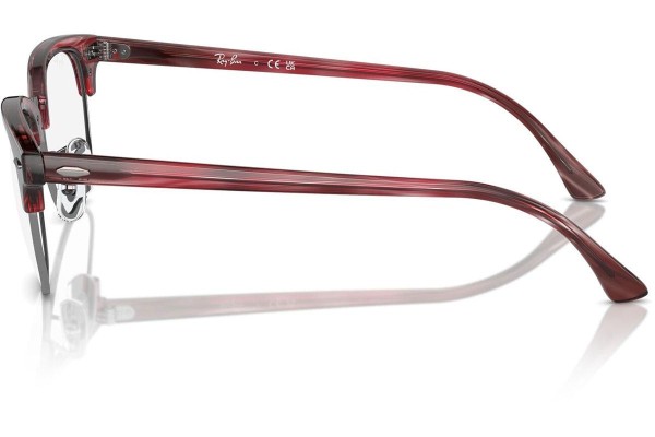 Brillen Ray-Ban Clubmaster RX5154 8376 Browline Rood